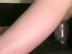 Fucking Fleshlight Ice on hotel couch