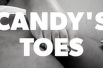 Fucking Hes Big Cock With My Feet Before We Got Caught ! My Favourite Footjob Toes - Candy S
