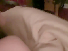 Fucking the wife from behind and giving her a creampie