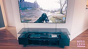 Fucks Her Step-brother While He Plays Video Games - 4k