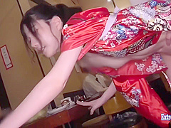 Fucks Restaurant Patrons While Others Eat Fant With Ayase Himari