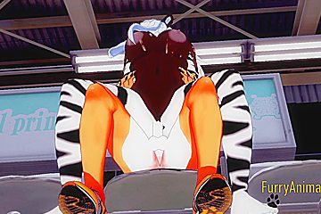 Furry Hentai - Zebra & Fox Yiff