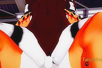 Furry Hentai - Zebra & Fox Yiff