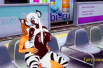 Furry Hentai - Zebra & Fox Yiff