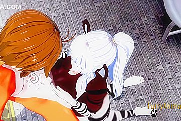 Furry Hentai - Zebra & Fox Yiff