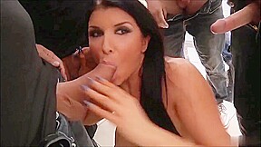 Gangbangs on gorgeous and delicious faces ( 2) lots of thick and sticky cum