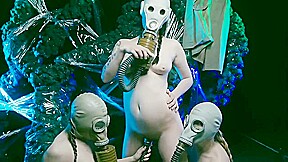 Gas mask pussy smellin