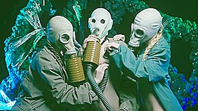 Gas mask pussy smellin