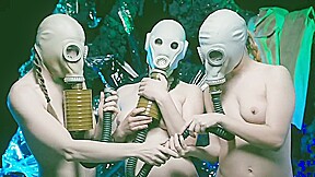 Gas mask pussy smellin