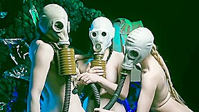 Gas mask pussy smellin