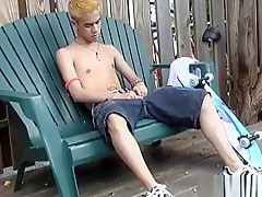 Gay Asian Twink Derek Rei Beating Off
