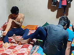 Gay Boy - Indian Gay - Three Young Gays Fast Time Holding My Big Monster Cook & Blowjob My Best Boyfriends