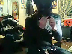 Gay In Latex Suit Hot Wanking