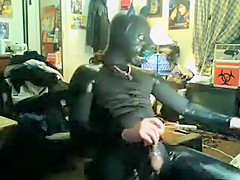 Gay In Latex Suit Hot Wanking