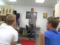 Gay student 18+ fraternity blowjob fest