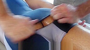 GayRoom Sloppy big dick MASSAGE ASS POUNDING