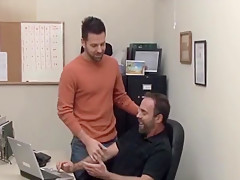 Gays coworkers having anal sex
