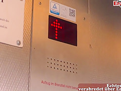 German Asian Milf Persuaded To Cheat In Lift