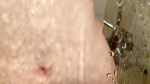 German Boy Has Fun In The Shower