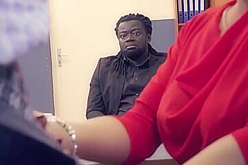 German Cougar Boss Rides Big Black Dick In The Office