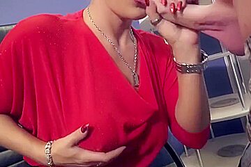 German Cougar Boss Rides Big Black Dick In The Office