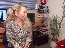 German Cougar Seduce Big Dick Neigbour To Fuck Her