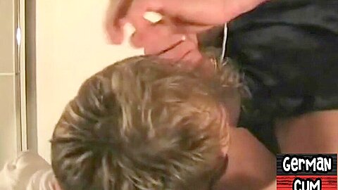German DILF having oral and threeway sex with jocks