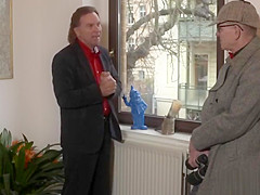 German Milf cheating at the mechanic