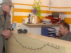 German Milf cheating at the mechanic