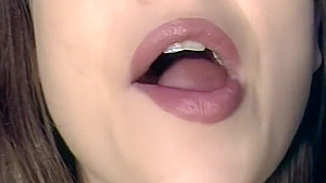 Giantess crushing and eating gummy bears, POV close up