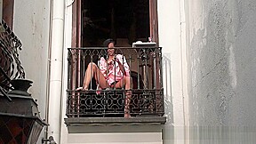 Gigi Love Squirts On Balcony