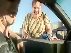 Ginger plump slut gets picked up for a special job