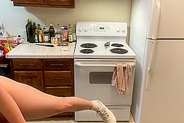 Gingr Peartart Cooks A Healthy Salmon Dinner From Scratch! Naked In The Kitchen 47