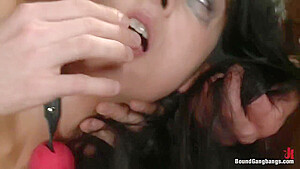 Girl Is Tied Up And Gangbanged Bdsm Gangbang Anal