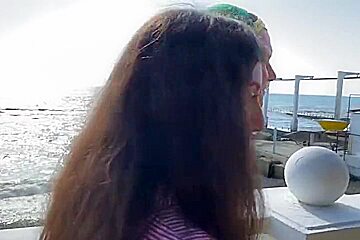 Girl Makes Her Cuckold Boyfriend Suck Cock