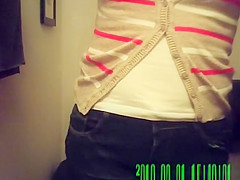 Girl caught by taking a piss