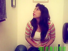 Girl caught by taking a piss