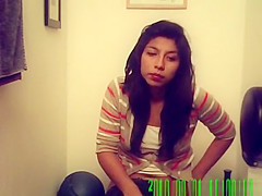 Girl caught by taking a piss