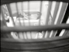 Girl spied through the blinds masturbating in full bath