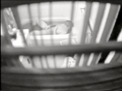 Girl spied through the blinds masturbating in full bath