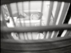 Girl spied through the blinds masturbating in full bath