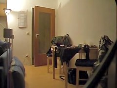 Girl staying back to with her cute ass naked