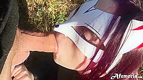 Girlfriend Sensual Sucking Dick And Doggy Fucking In The Wood