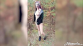 Girlfriend Sensual Sucking Dick And Doggy Fucking In The Wood