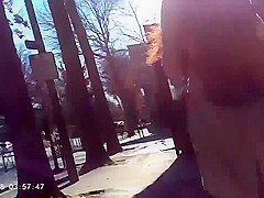 Girls hit sexy public,