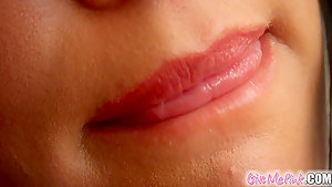 Give Me Pink Slim babe in solo masturbation video