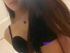 Gives Big Dick Boyfriend Blowjob At Home Moaning