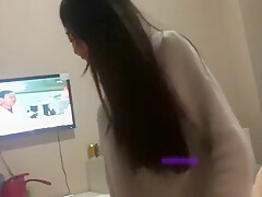 Gives Big Dick Boyfriend Blowjob At Home Moaning