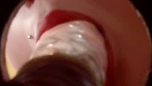 Glam babe rubs her pussy
