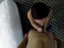 Glorious teen 18+ In Glasses Rides Dick Like A Wild Cowgirl